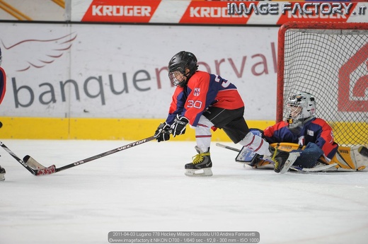 2011-04-03 Lugano 778 Hockey Milano Rossoblu U10 Andrea Fornasetti